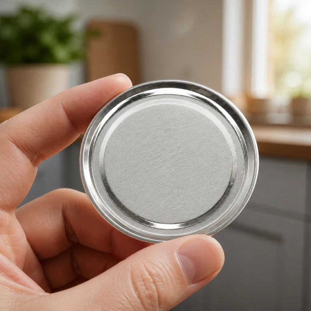 100mm BasicSeal Deckel silber matt (TO100) UN.. 100mm BasicSeal Twist-Off Deckel TO100 silber matt aus Weißblech für gewerbliche Abfüllung in großen Mengen