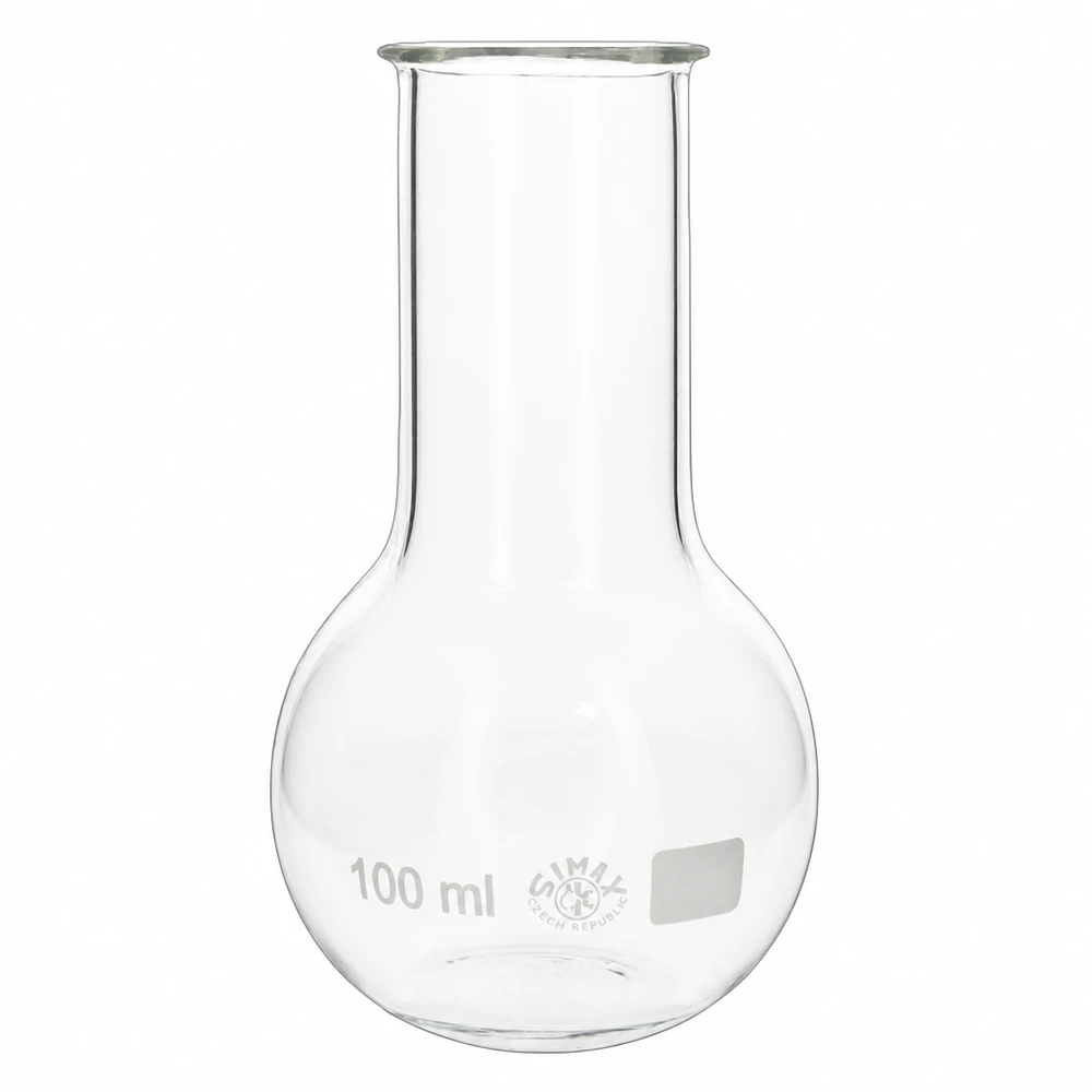 Stehkolben 100ml Weithals aus Borosilikatglas für professionelle Laboranwendungen bei Pacadura