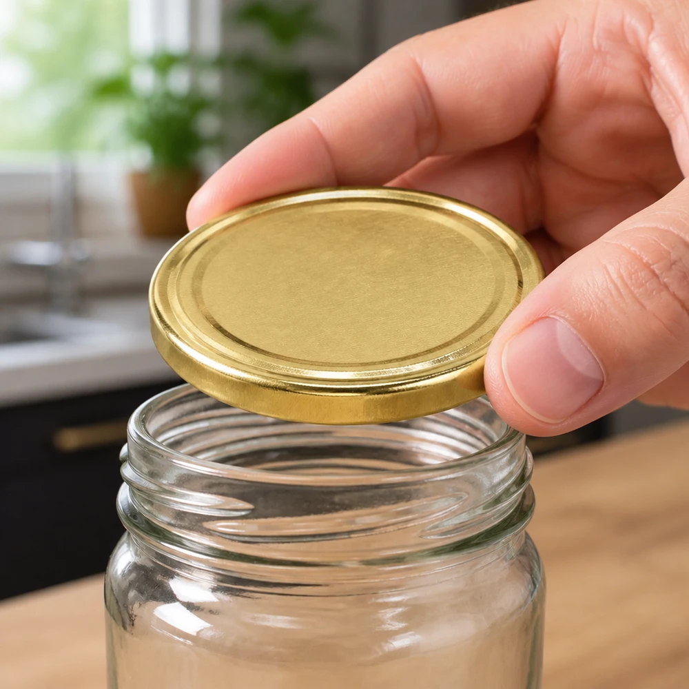 UNiTWIST TO43 Twist-Off-Deckel gold BioSeal BPA-NI Profi-Verschluss für Einmachgläser gewerblich