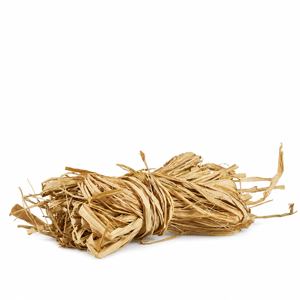 Naturbast zum Dekorieren 30g Naturbast zum Dekorieren 30g natürliche Bastfasern in goldbeige für Deko und Bastelprojekte