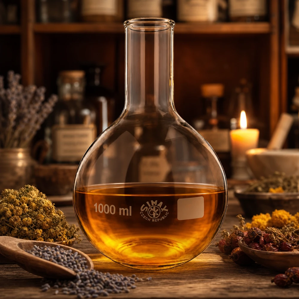Stehkolben 1000ml Enghals aus Borosilikatglas für professionelle Laboranwendungen bei Pacadura.de