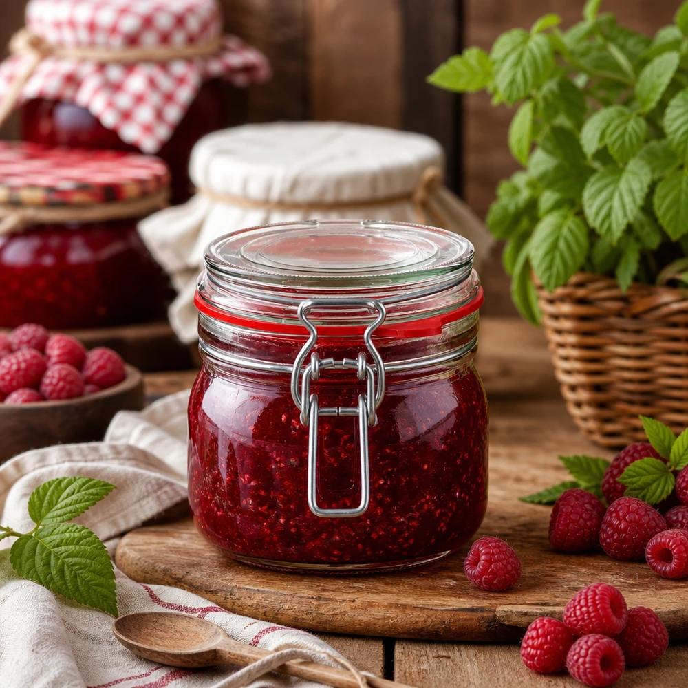 634ml Vorratsglas mit Bügelverschluss für professionelle Konservierung von Marmeladen und Aufstrichen im Fachhandel
