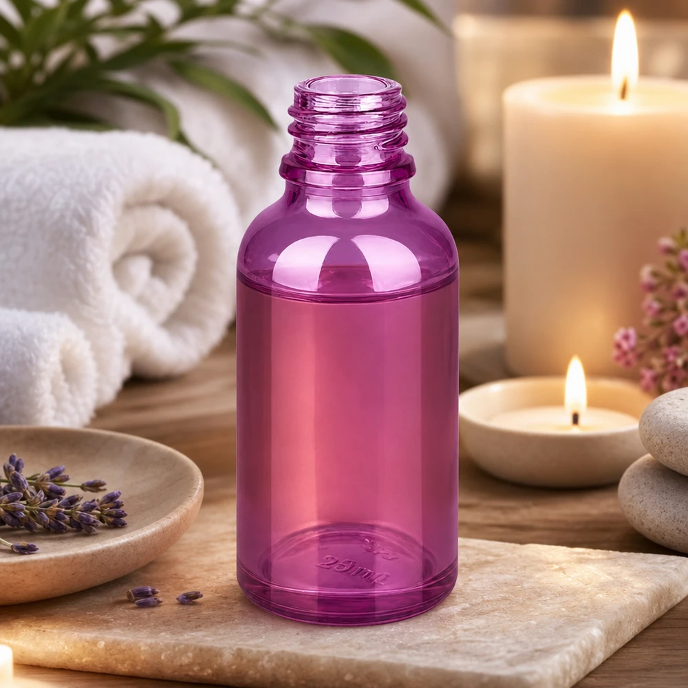 30ml Apothekenflasche PurpleLine UT18/30 UNiTWIST 30ml Apothekerflasche violett PET UT18/30 UNiTWIST für professionelle Kosmetik und Pharmazie Pacadura