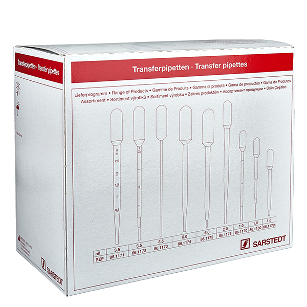 3.5ml Transferpipette (155x15mm) mit Graduierung