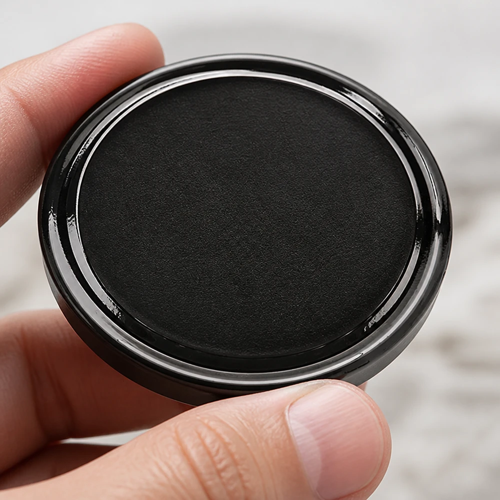 58mm BasicSeal Twist-Off Deckel TO58 schwarz aus Weißblech für gewerbliche Glasabfüllung