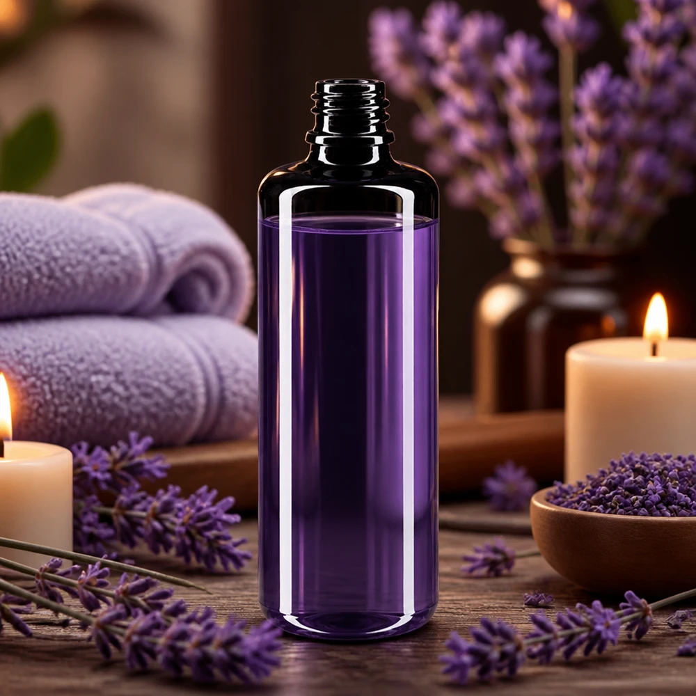 Violettglas Flasche 50ml DIN 18 (Mironglas) 50ml Tropfflasche Orion aus Violettglas Miron für professionelle Aromatherapie und ätherische Öle bei Pacadura