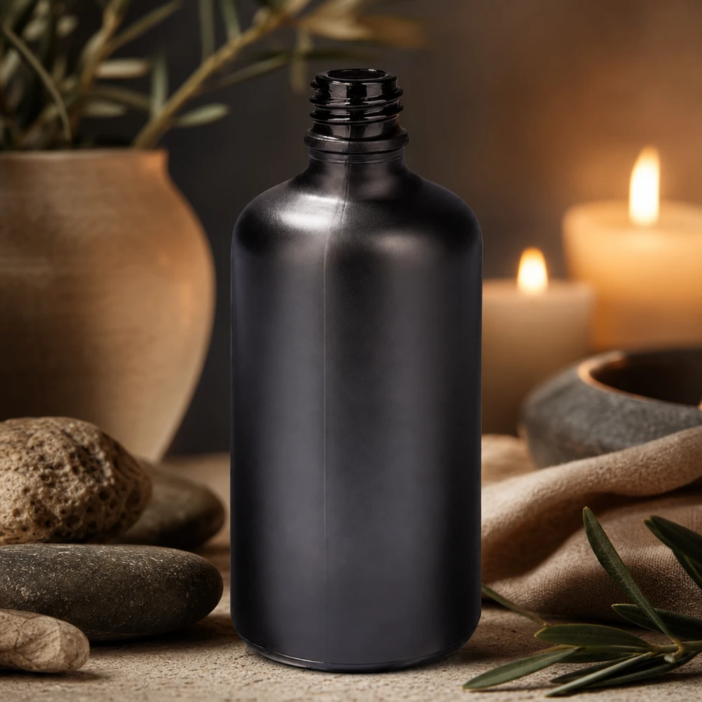 100ml Apothekerflasche BlackLine UT18/100 UNiTWIST 100ml Apothekerflasche schwarz Glas UT18/100 UNiTWIST Gewinde für professionelle Anwendung Fachhandel