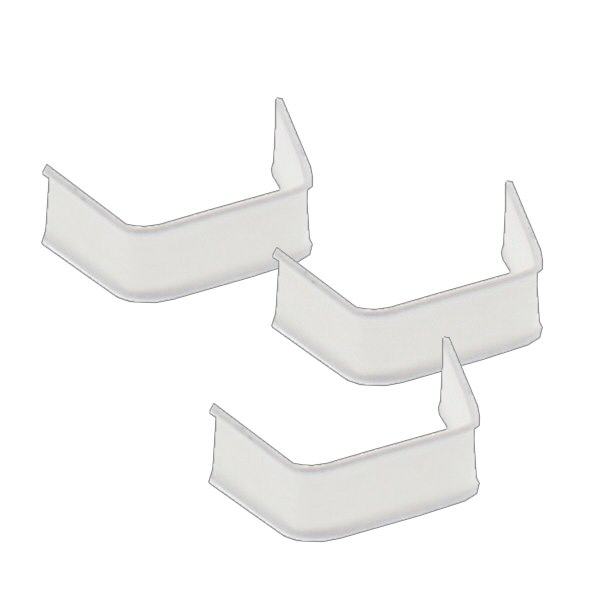1 U-Clipbandverschlüsse 40mm weiss