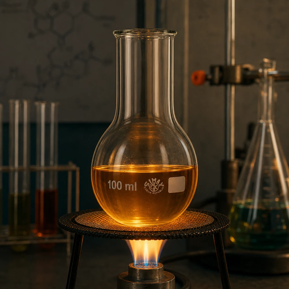 Rundkolben 100ml Weithals Rundkolben 100ml Weithals aus Borosilikatglas für professionelle Laboranwendungen und gewerblichen Einsatz