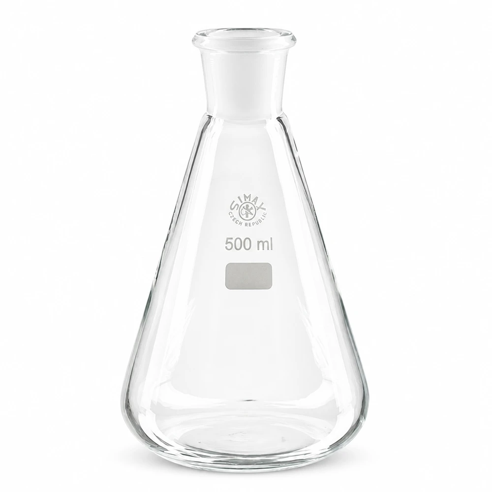 Erlenmeyerkolben 500ml Borosilikatglas NS 29/32 Normschliff für Labortechnik und professionelle Anwendungen