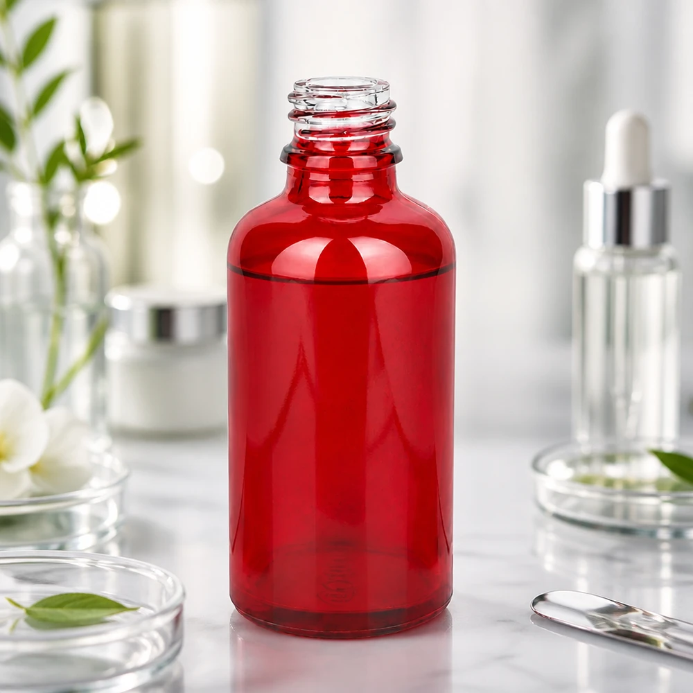 50ml Apothekenflasche RedLine UT18/50 UNiTWIST 50ml Apothekenflasche RedLine UT18/50 UNiTWIST aus Glas für professionelle Anwendung im Fachhandel