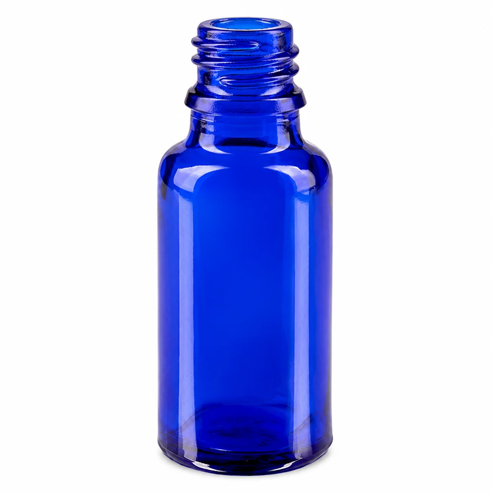 20ml blaue Apothekenflasche ApoGlas für professionelle Anwendung im Pharmabereich bei Pacadura.de
