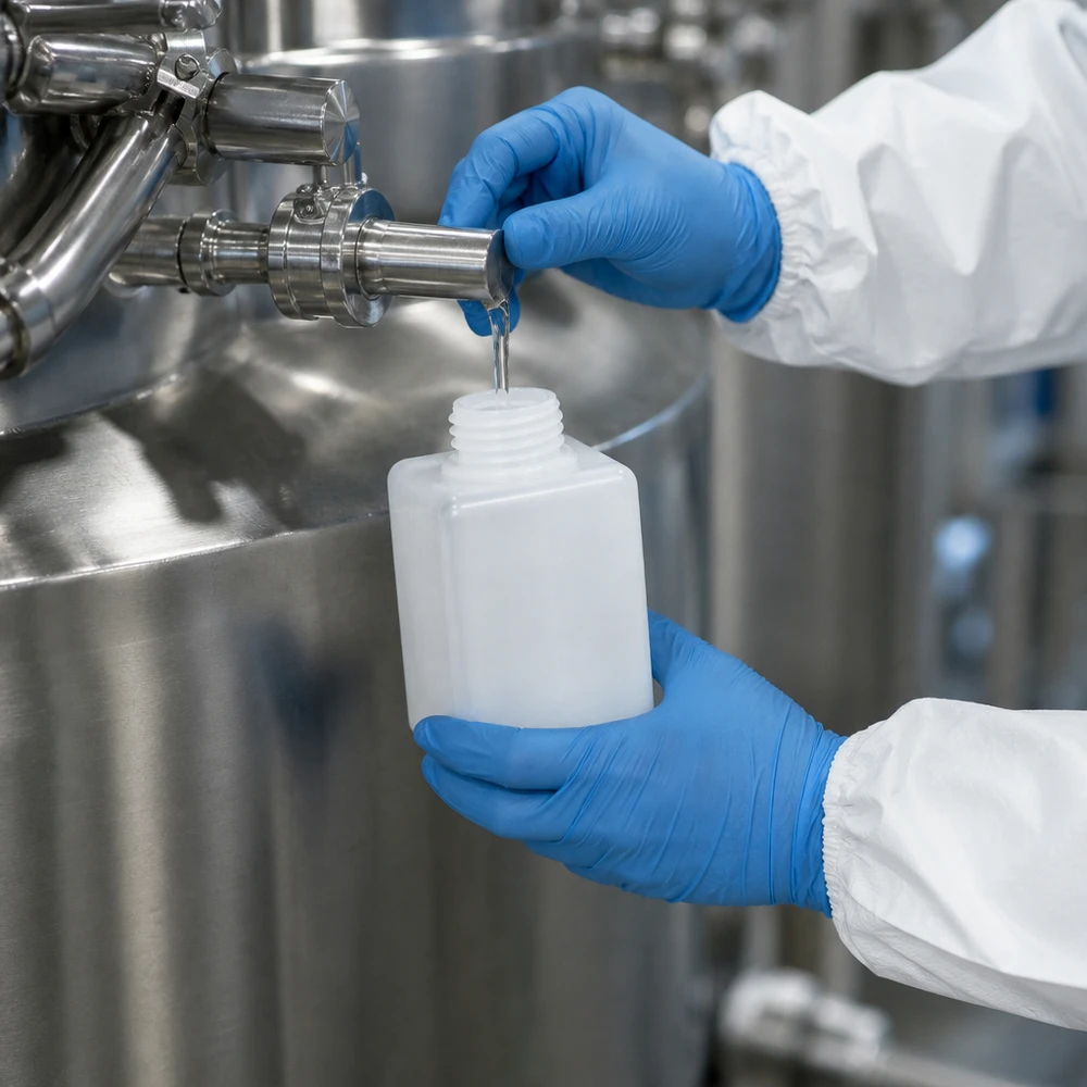 Chemikalienflasche 100ml Enghals PE-HD GL25 für professionellen Laboreinsatz im Fachhandel Pacadura