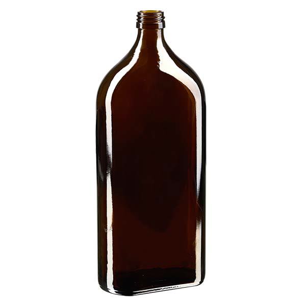 1000 ml Meplatflasche braun PP28 1000 ml Meplatflasche braun PP28