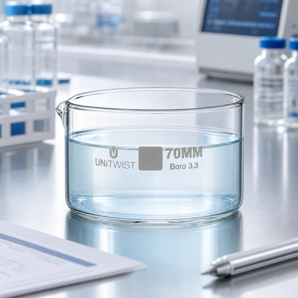 Kristallisierschale ø70mm Borosilikatglas UNiTWIST Kristallisierschale 70mm Borosilikatglas 3.3 UNiTWIST für Labor und Industrie bei Pacadura.de