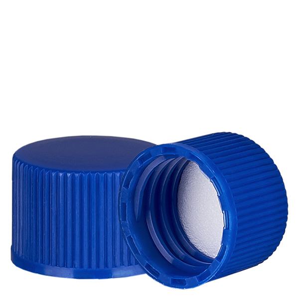 Schraubverschluss blau mit PE Einlage Schraubverschluss blau mit PE Einlage