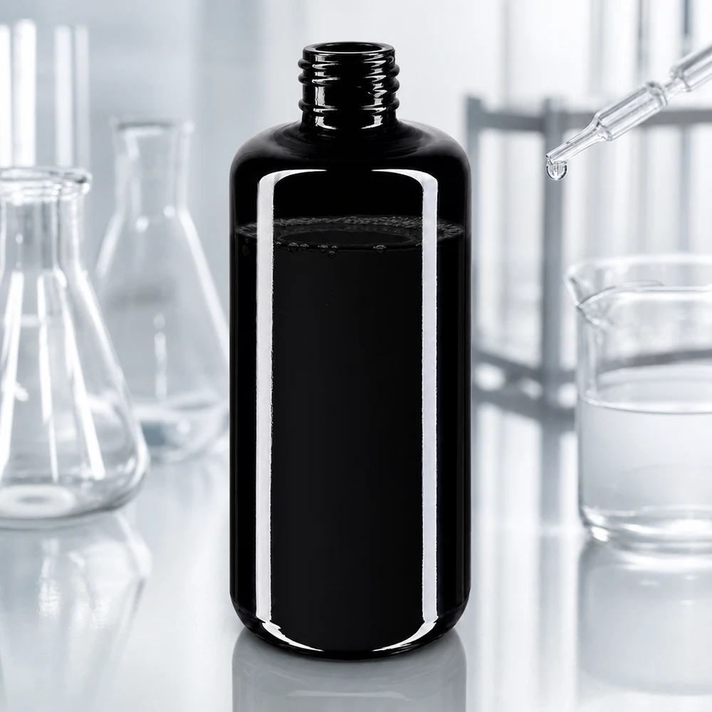 200ml Kosmetikflasche Draco aus Violettglas Miron für professionelle Kosmetikverpackung im Fachhandel
