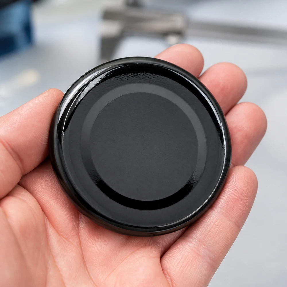 48mm BasicSeal Twist-Off Deckel TO48 schwarz Metalldeckel für Einmachgläser Großhandel Pacadura