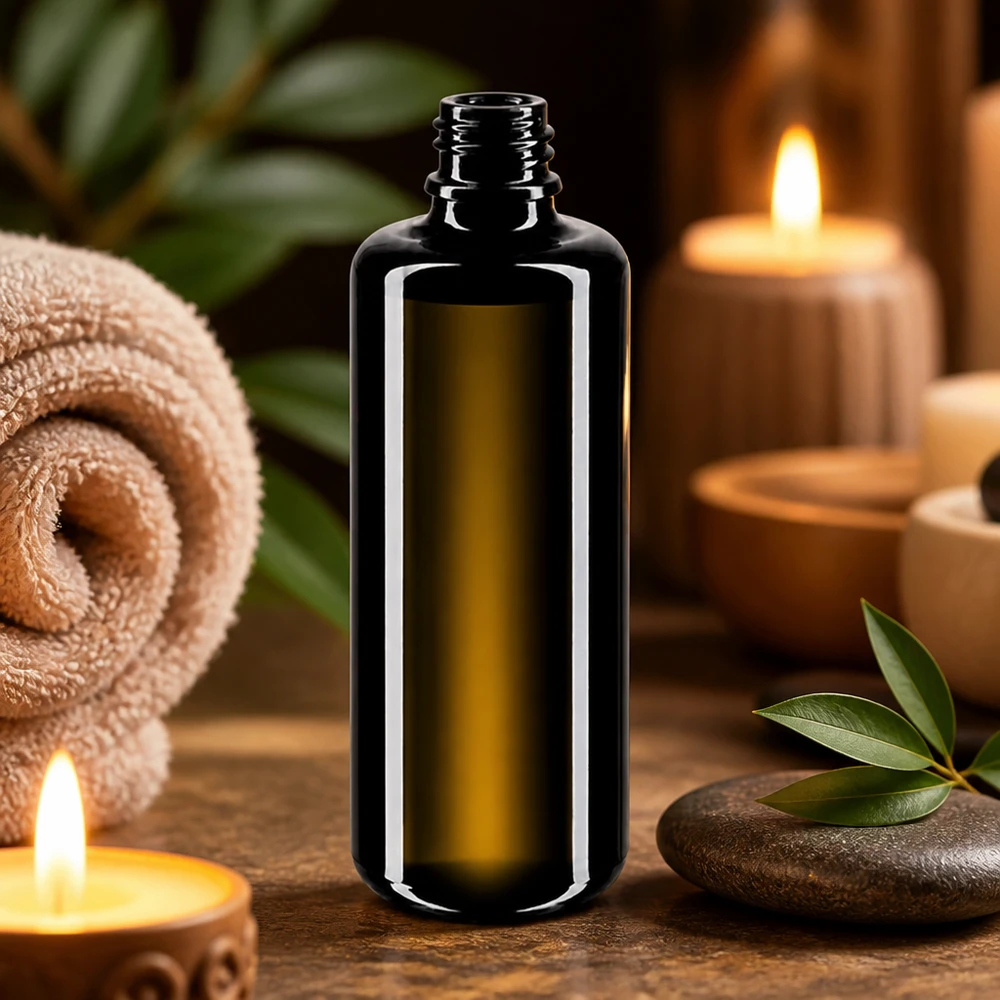 Violettglas Flasche 50ml DIN 18 (Mironglas) 50ml Tropfflasche Orion Violettglas Miron für professionelle Anwendung in Kosmetik und Aromatherapie