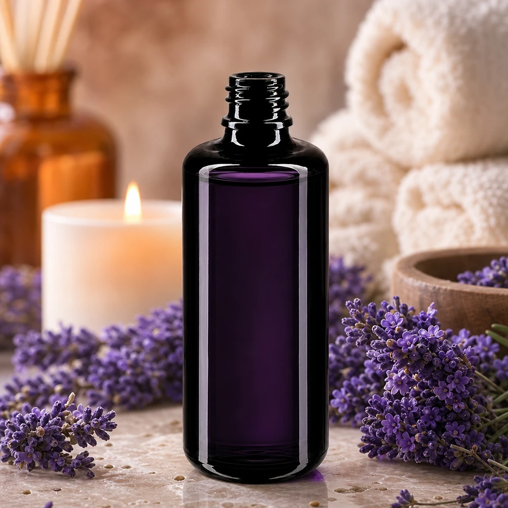 100ml Violettglas Tropfflasche Orion Miron für professionelle Aromatherapie und ätherische Öle im Fachhandel