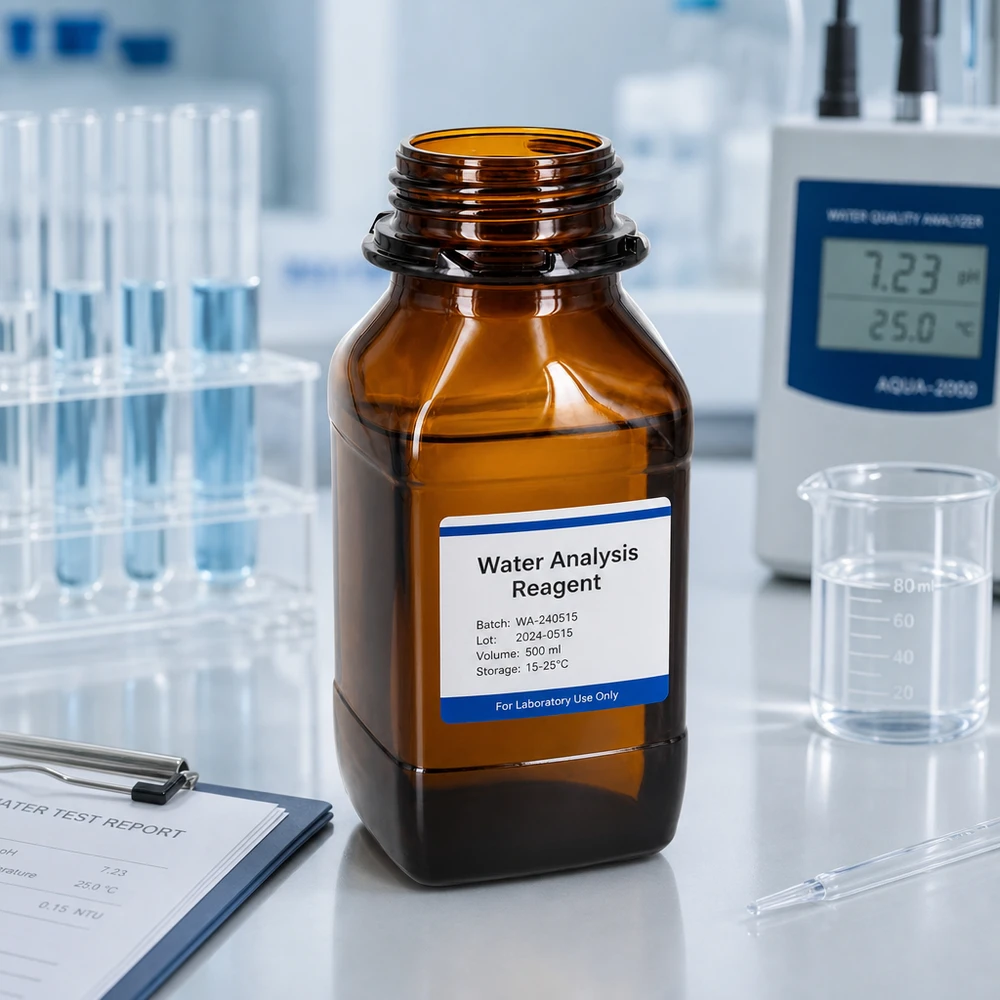 Chemikalienflasche 500ml Braunglas DIN 54 - Betriebsausstattung 500ml Braunglas Chemikalienflasche für professionelle Laboranwendungen und Reagenzien-Lagerung Pacadura