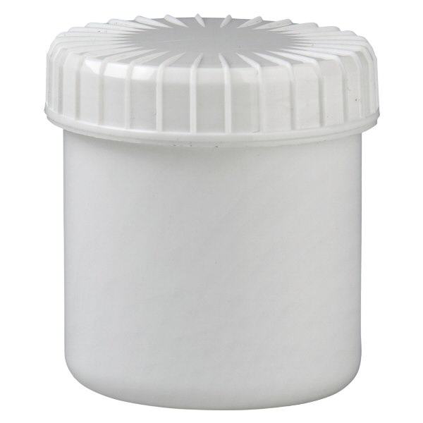 weiße Schraubdose 75 ml mit gerilltem Deckel