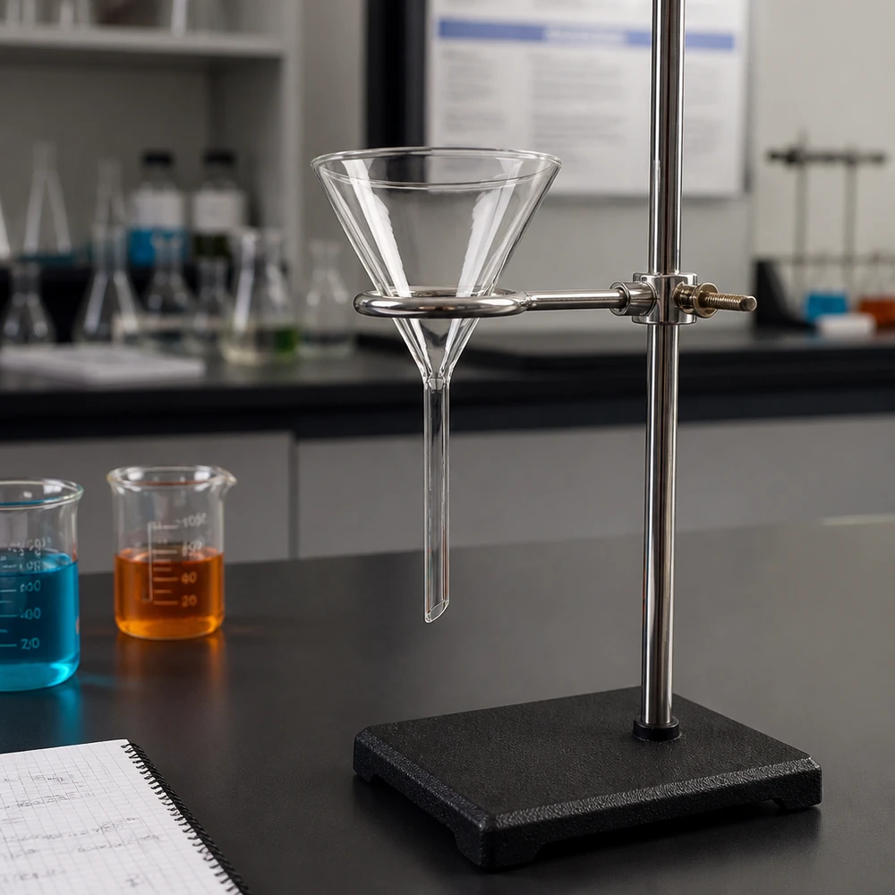 Trichter ø80mm Kalk-Soda, Winkel 60°, Kurzstil Labortrichter Kalk-Soda-Glas 80mm Durchmesser 60° Winkel Kurzstil für professionelle Anwendungen im Labor