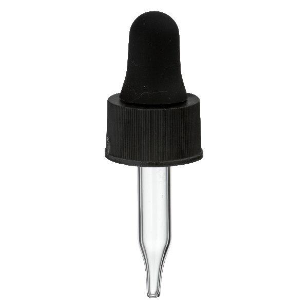Glas-Tropfpipette schwarz UT13/3 UNiTWIST Glas-Tropfpipette schwarz UT13/3 UNiTWIST