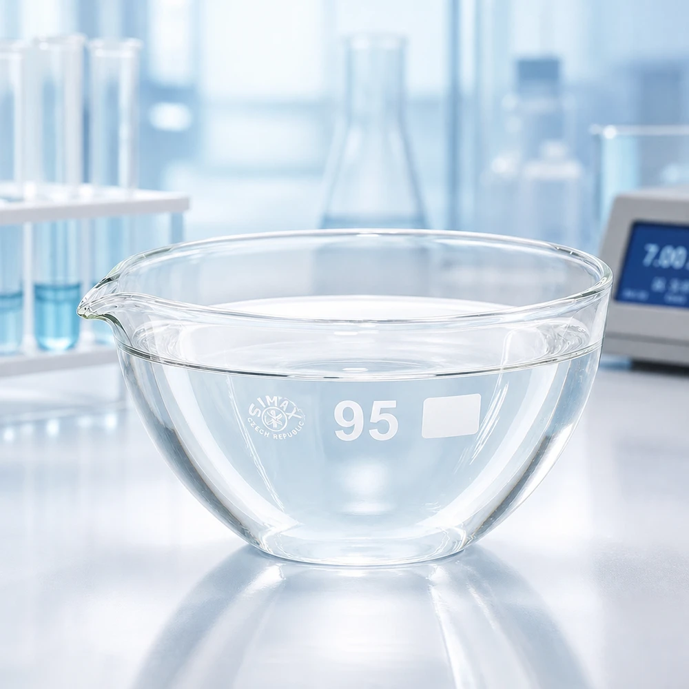 170ml Abdampfschale mit Ausguss Borosilikat ø95mm 170ml Abdampfschale Borosilikat mit Ausguss ø95mm für professionelle Laboranwendungen bei Pacadura.de
