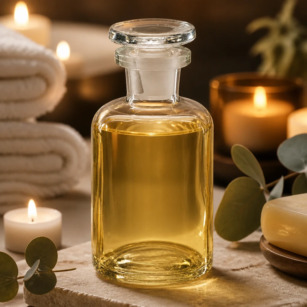 Rundschulterflasche 50ml klar Enghals Glasstopfen Rundschulterflasche 50ml Klarglas Enghals mit Glasstopfen für professionelle Abfüllung Pacadura