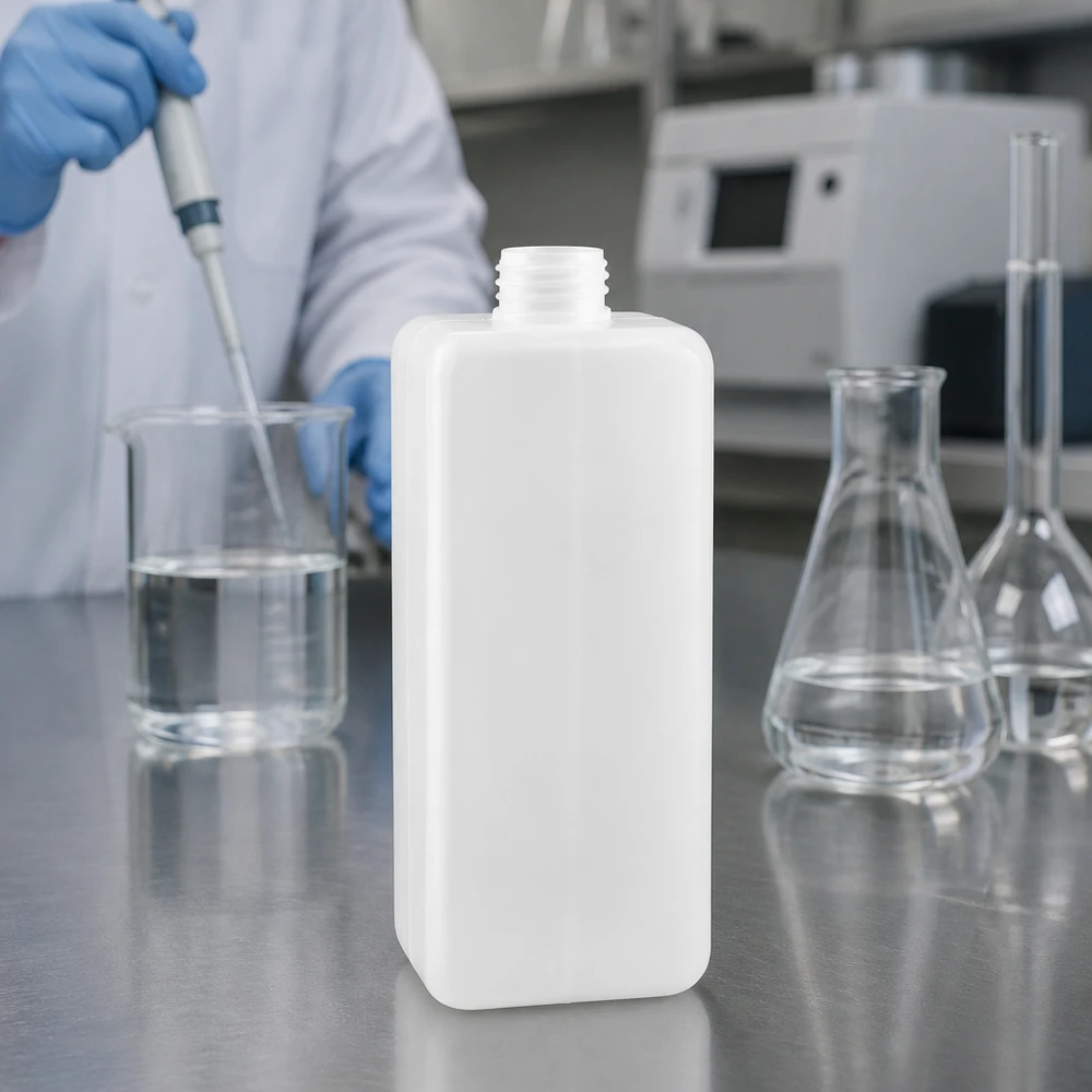Chemikalienflasche 1000ml Enghals PE-HD GL32 für Labor und Industrie bei Pacadura.de