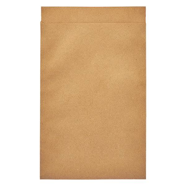 Flachbeutel braun (100er Pack) 63x93mm/50 g/m²