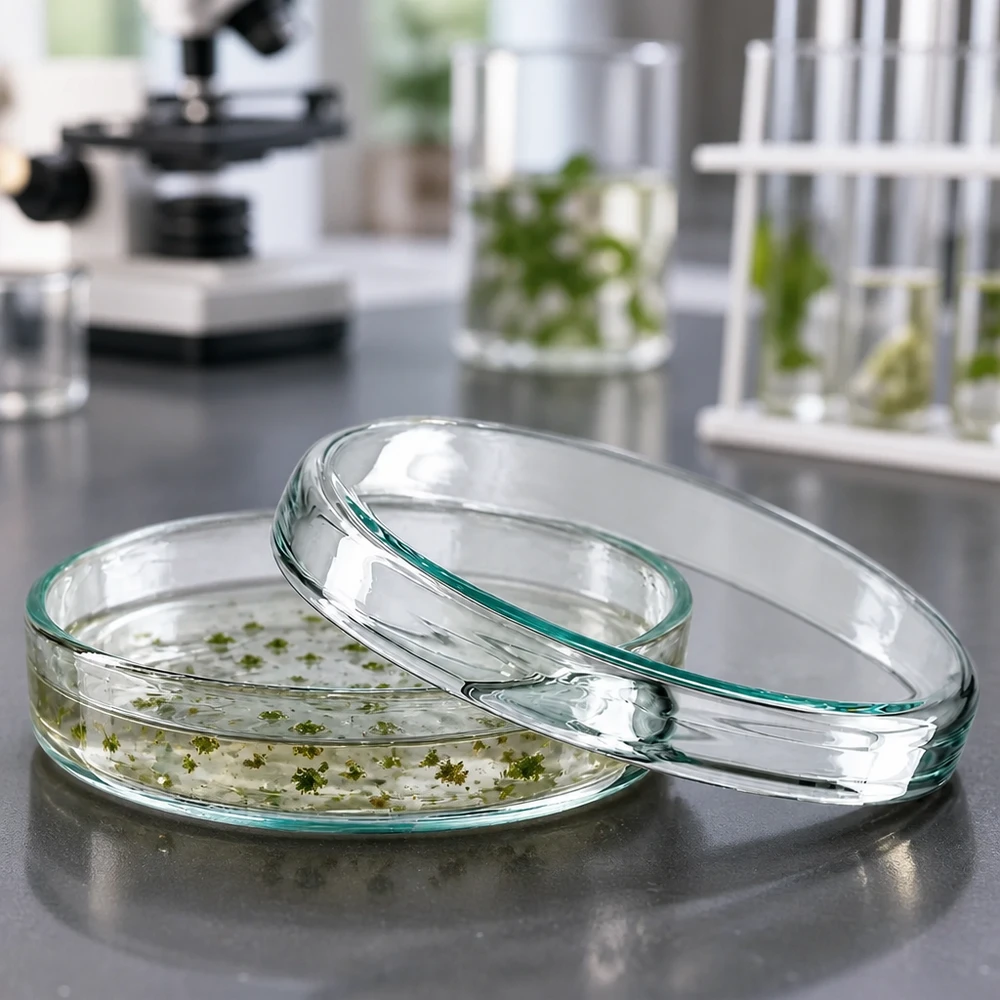 Petrischale 70x15mm Glas Petrischale 70x15mm aus Borosilikatglas für mikrobiologische Laboranwendungen im gewerblichen Einsatz