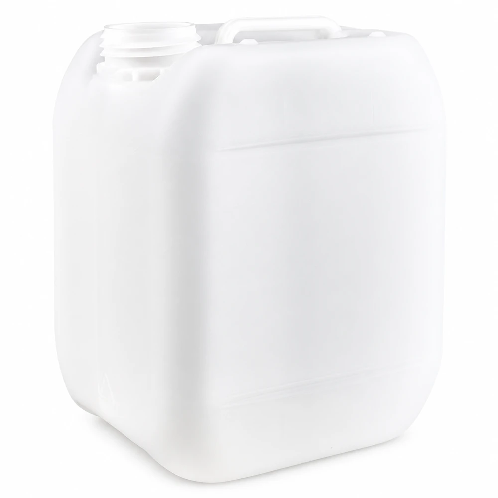 Weißer HDPE Kanister 5 Liter ohne Verschluss für gewerblichen Einsatz Pacadura