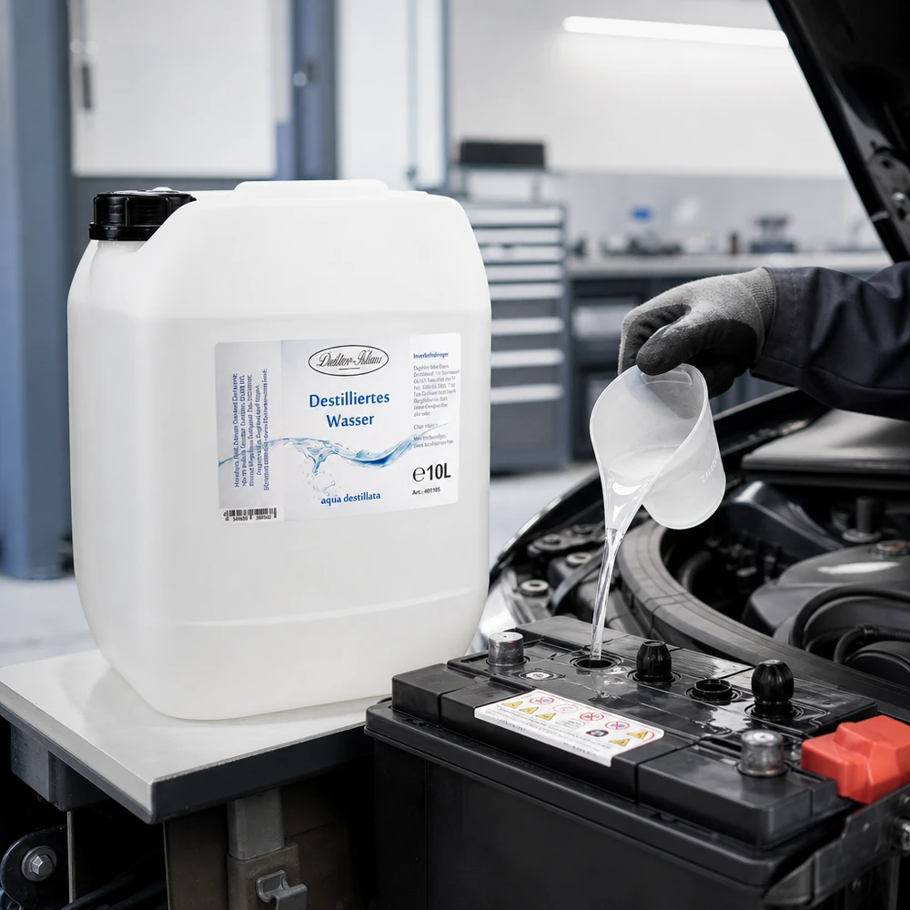 Destilliertes Wasser 10L Doktor-Klaus 10L destilliertes Wasser Doktor-Klaus für professionelle Autowerkstatt Batteriepflege und Kühlerservice im Fachhandel