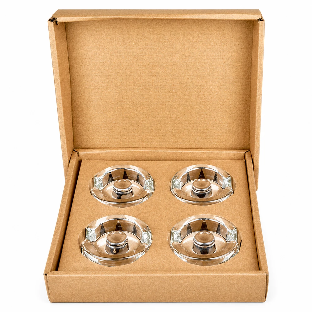 Fermentier-Glasgewichte mit Griff 4er Set UNiTWIST Fermentier-Glasgewichte mit Griff 4er Set UNiTWIST in brauner Geschenkbox aus Karton