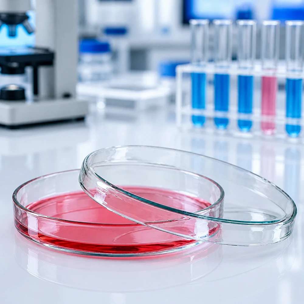 Petrischale 100x10mm aus Borosilikatglas für Labor und Mikrobiologie professioneller Einsatz