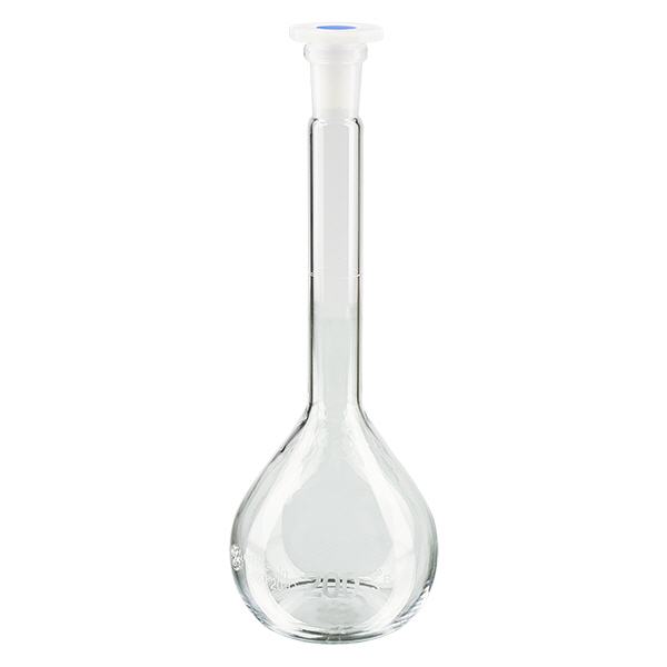 Messkolben 200ml mit Normschliff & PEHD Stopfen