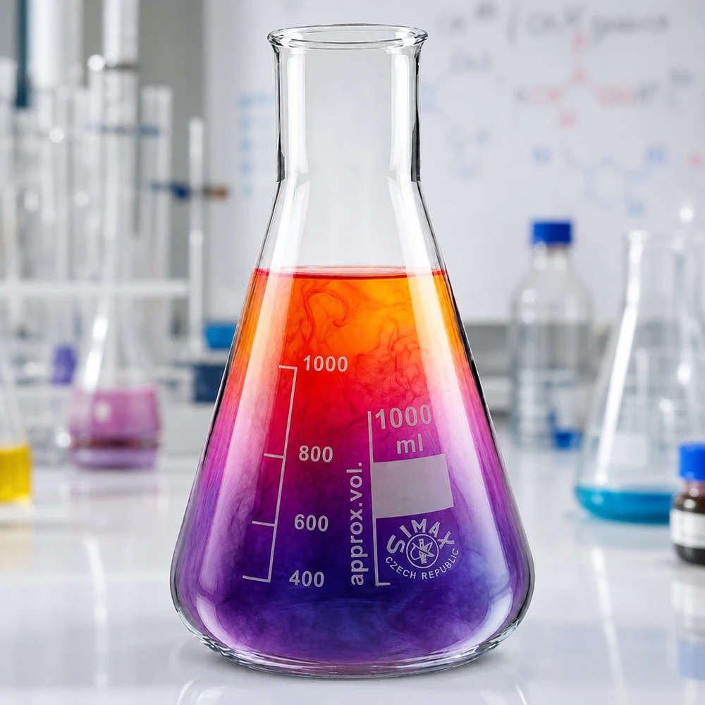 Erlenmeyerkolben 200ml Weithals aus Borosilikatglas für professionelle Laboranwendungen bei Pacadura.de