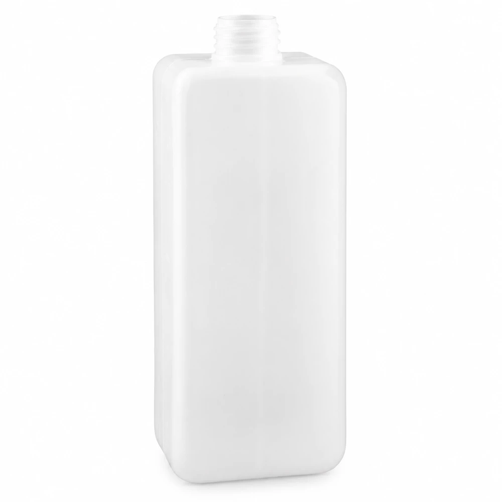 Chemikalienflasche 1000ml Enghals PE-HD GL 32 weiß rechteckig für gewerblichen Einsatz Pacadura