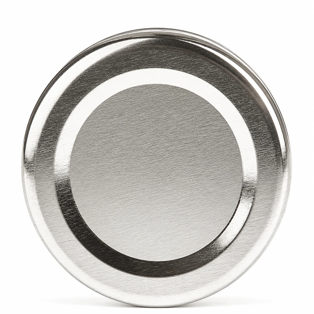 48mm BasicSeal Deckel silber (TO48) UNiTWIST 48mm BasicSeal Twist-Off-Deckel TO48 silber Weißblech Einmachdeckel für gewerbliche Abfüllung Großhandel