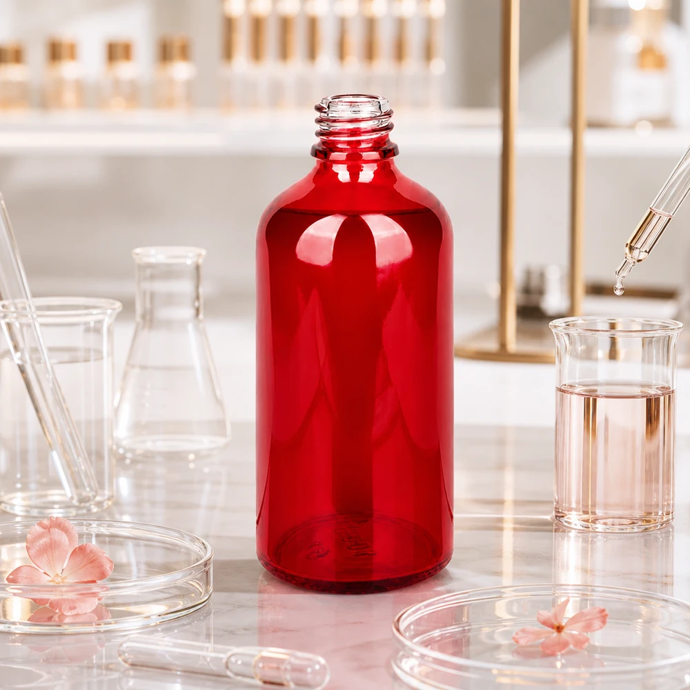 100ml Apothekerflasche RedLine Braunglas UT18/100 UNiTWIST für professionelle Anwendung in Labor und Pharmazie