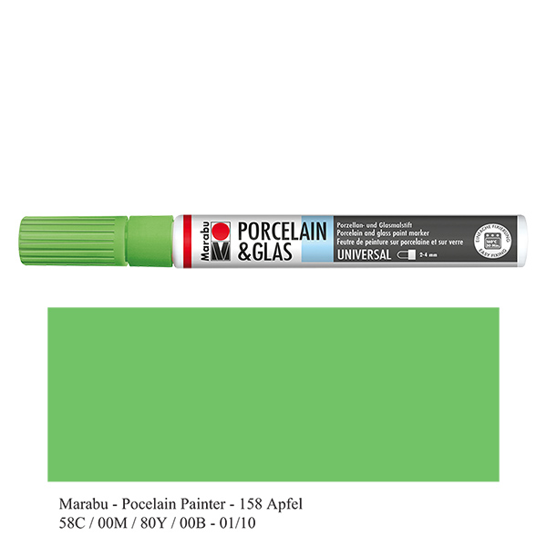 Malstift Apfel 2-4mm für Glas/Porzellan Malstift Apfel 2-4mm für Glas/Porzellan