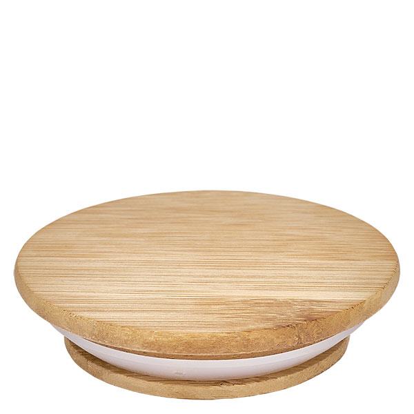 Holzdeckel (Buche) unbedruckt für WECK RR40 Holzdeckel rund aus Eichenholz für WECK Gläser RR40 mit weißer Dichtung natürliche Holzmaserung