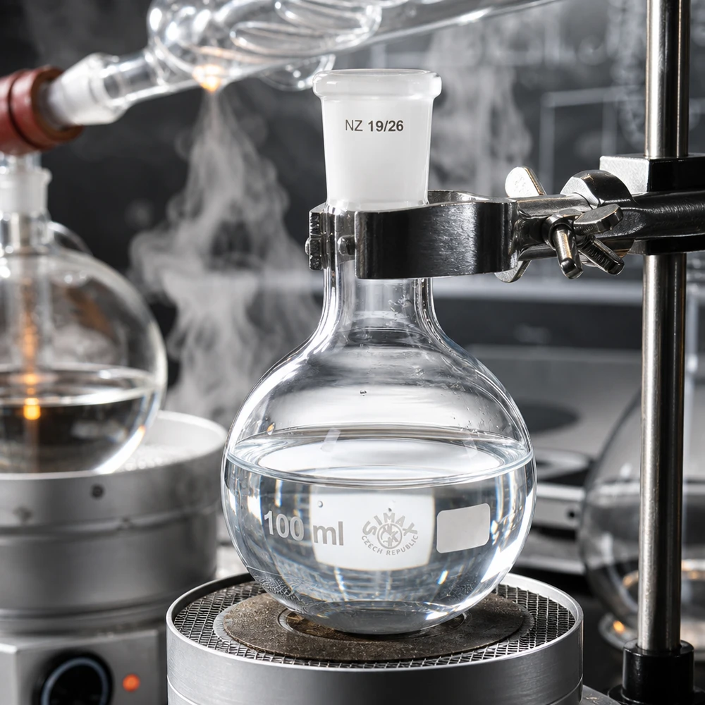 Stehkolben 100ml mit Normschliff (19/26) Stehkolben 100ml Borosilikatglas NS 19/26 Normschliff für professionelle Laboranwendungen bei Pacadura.de