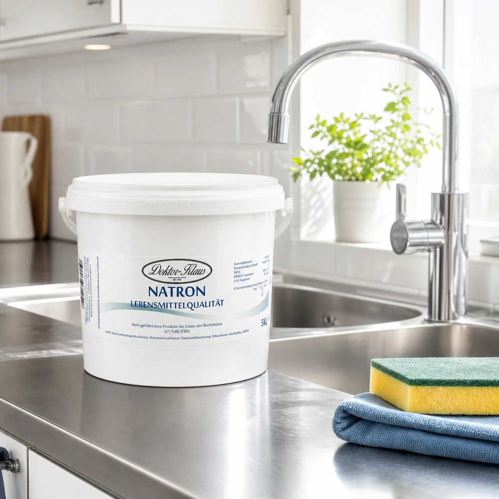 Natron 5kg Doktor-Klaus Natron Doktor Klaus 5kg Eimer Lebensmittelqualität für gewerbliche Reinigung und professionellen Einsatz