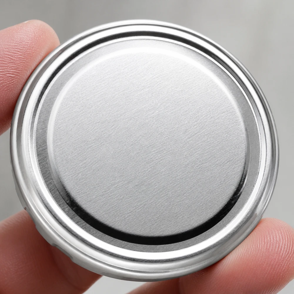 82mm TO82 BasicSeal Twist-Off-Deckel silber aus Weißblech für gewerbliche Abfüllung in großen Mengen
