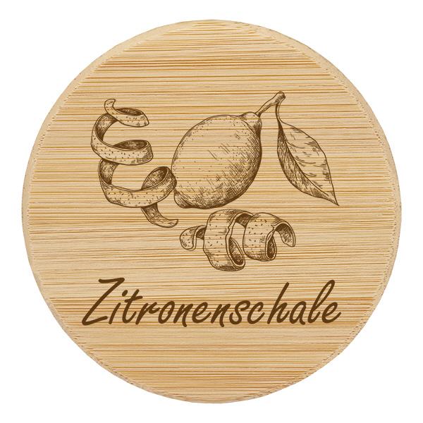 Holzdeckel "Zitronenschale" für WECK RR60