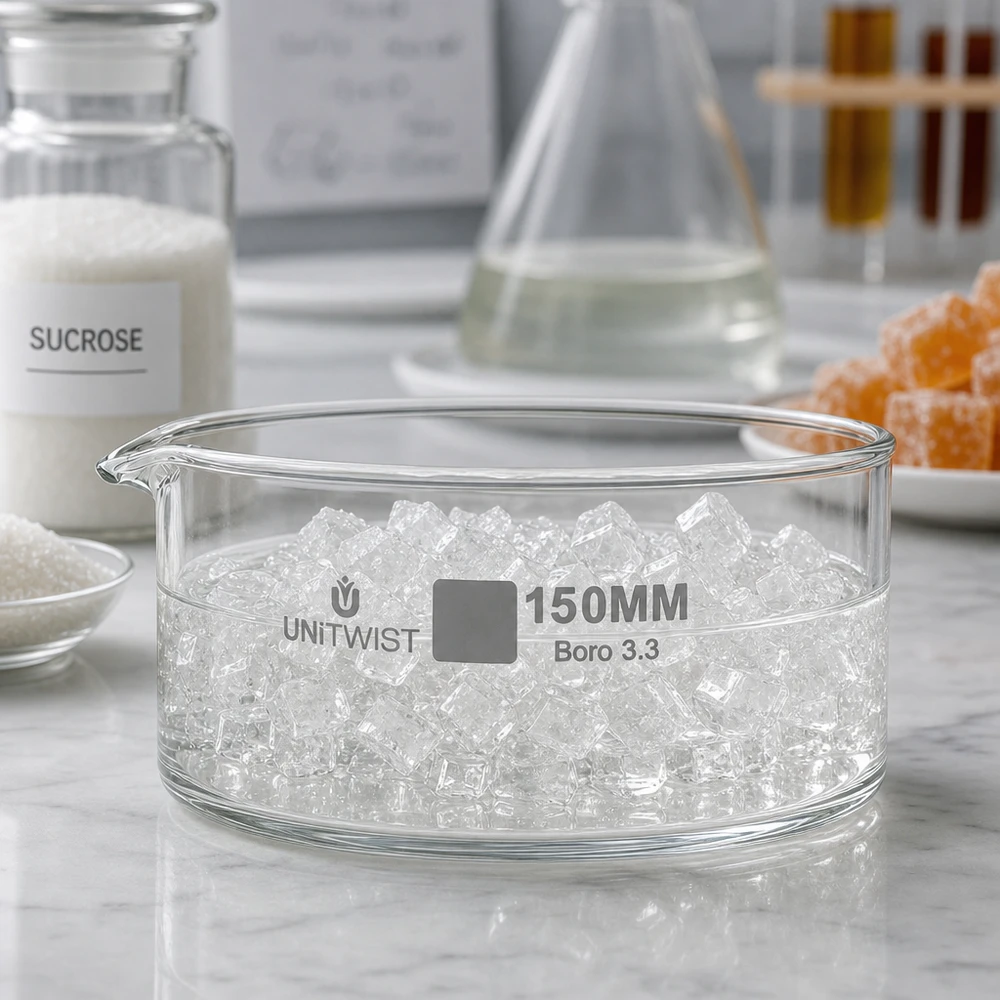 Kristallisierschale ø150mm Borosilikatglas UNiTWIST Kristallisierschale 150mm Borosilikatglas 3.3 UNiTWIST für Labor und Gewerbe professionell und hitzebeständig