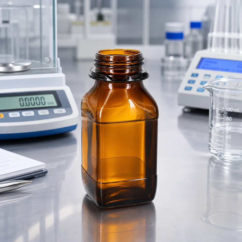 500ml Chemikalienflasche aus braunem Glas für professionelle Laboranwendungen und sichere Chemikalienlagerung